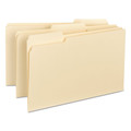File Folders | Smead 15230 0.75 in. Expansion 1/3-Cut Tabs Assorted Tab Postion Interior File Folders - Manila (100/Box) image number 0