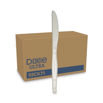 CUTLERY | Dixie SSCK71 SmartStock Plastic Knife Cutlery Refill - Natural (960/Carton)