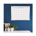 White Boards | Flipside 17302 24 in. x 18 in. Monthly Planning/Scheduling Framed Calendar Dry Erase Board - White Surface, Satin Aluminum Frame image number 3