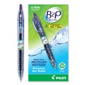Pens | Pilot 31622 B2P Bottle-2-Pen Fine 0.7 millimeter Retractable Recycled Gel Pen - Purple Ink/Translucent Blue Barrel (1-Dozen) image number 0