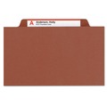 Just Launched | Smead 14092 Pressboard Eight-Section Classification Folders with 2/5-Cut Tabs- Letter, Red (10/Box) image number 2