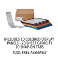 Desktop Organizers | Durable 535900 10 Panels VARIO Wall/Extension Reference System - Assorted Borders and Panels image number 5