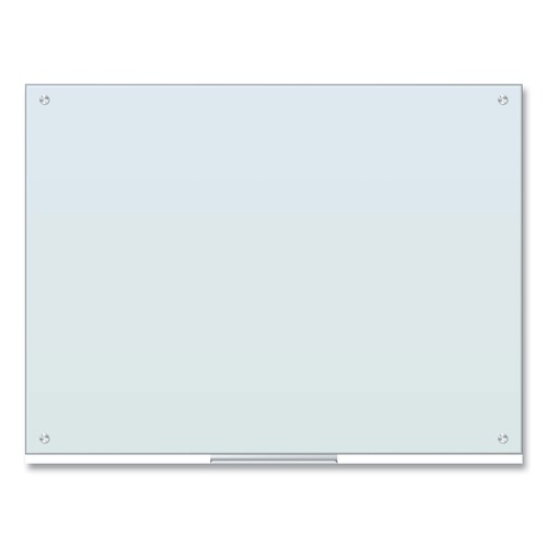 White Boards | U Brands 121U00-01 47 x 35 Glass Dry Erase Board - White Surface image number 0