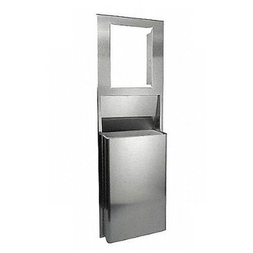 Trash & Waste Bins | Georgia-Pacific 59491 GP Stainless Steel Trash Receptacle Unit (16 in. on Center Studs) image number 0