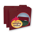File Folders | Smead 10275 Interior File Folders with 1/3-Cut Tabs - Letter, Maroon (100/Box) image number 3