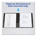 Binders | Avery 03401 Economy 1.5 in. Capacity 11 in. x 8.5 in. 3-Ring Non-View Binder - Black image number 7