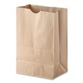  | Ross & Wallace Paper Products 110410 12 in. x 7 in. x 17 in. 52 lbs. Capacity 1/6 BBL Grocery Paper Bags - Kraft (500/Bundle) image number 3