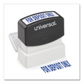 Stamps & Stamp Supplies | Universal UNV10056 Pre-Inked 1-Color FOR DEPOSIT ONLY Message Stamp - Blue image number 3