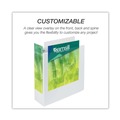 Just Launched | Samsill 18997 11 in. x 8.5 in. 3 Rings 4 in. Capacity Earth's Choice Plant-Based Round Ring View Binder - White image number 5