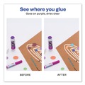 Adhesives & Glues | Avery 00226 1.27 oz Permanent Glue Stic - Applies Purple, Dries Clear image number 1