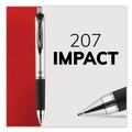Back to School Sale | uni-ball 65874PP 207 Impact RT Gel Bold 1 mm Conical Tip Pen Refills - Blue Ink (2/Pack) image number 9