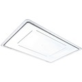 Food Trays, Containers, and Lids | Carlisle 1062707 18 in. x 26 in. x 1.28 in. StorPlus Polycarbonate Food Storage Container Lid - Clear image number 1