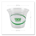 Labor Day Sale | Eco-Products EP-CC9S-GS 9 oz. GreenStripe Renewable and Compostable Cold Cups - Clear (1000/Carton) image number 3