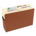 File Folders | Smead 74805 3.5 in. Expansion Redrope Drop Front File Pockets - Legal, Redrope (50/Box) image number 2