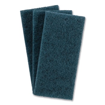 3M 8242 4.62 in. x 10 in. Doodlebug Medium-Duty Scrub Pad - Blue (10/Carton)