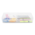 Boxes & Bins | Innovative Storage Designs 67033 13.25 in. x 5 in. x 2.3 in. Stretch Art Box - Clear image number 2