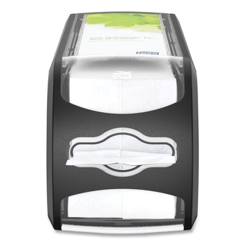 Tork 7432000 Xpressnap Fit 4.8 x 12.8 x 5.6 Countertop Napkin Dispenser - Black