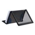 Back to School Sale | Universal UNV20005 3.78 in. x 3.38 in. x 2.13 in. Mesh Metal Business Card Holder - Black image number 2