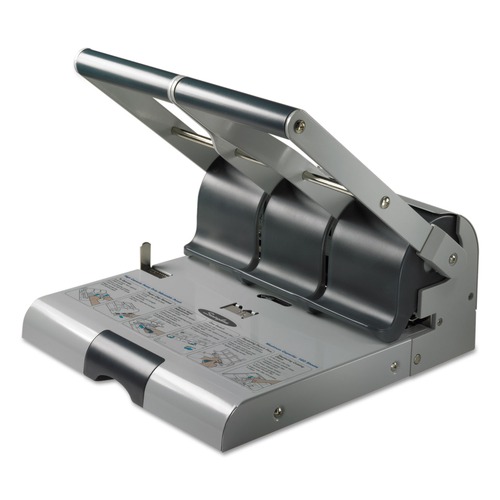 Staple Punches | Swingline A7074650B 160-Sheet Antimicrobial Protected Adjustable 2-To-3 9/32 in. Hole Punch - Putty/Gray image number 0