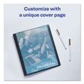 Report Covers & Pocket Folders | Avery 47781 0.5 in. Capacity 8.5 in. x 11 in. Flexible Fastener Lay Flat View Report Cover - Clear/Gray image number 3