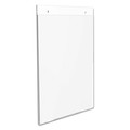 Office Presentation Supplies | Deflecto 68201 Classic Image 8.5 in. x 11 in. Portrait Wall-Mount Sign Holder - Clear image number 1