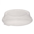 Food Trays, Containers, and Lids | Pactiv Corp. YCI800090000 8.75 in. x 0.8 in. ClearView Dome-Style Plastic Lid with Tabs - Clear (126/Carton) image number 4