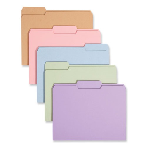 Just Launched | Smead 11953 Colored File Folders with 1/3-Cut Top Tabs - Letter, Assorted (100/Box) image number 0