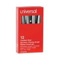 Pens | Universal 39722 0.7 mm. Medium Comfort Grip Retractable Gel Pen - Red Ink, Gray/Red/Silver Barrel (1-Dozen) image number 1