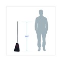 Brooms | Boardwalk BWK930BP 10 in. x 58.5 in. Wood Handle Flagged Tip Poly Bristle Janitor Brooms - Natural/Black (1 Dozen) image number 5