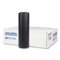  | Inteplast Group S404822K 45 gal. 22 microns 40 in. x 48 in. High-Density Interleaved Commercial Can Liners - Black (25 Bags/Roll, 6 Rolls/Carton) image number 1