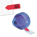 Page Flags | Redi-Tag B81024 Sign Here Arrow Message Page Flags in Dispenser - Red (120/Pack) image number 1