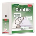 Binders | Cardinal 26350 11 in. x 8.5 in. 5 in. Capacity 3 Rings XtraLife ClearVue Non-Stick Slant-D Ring Binder - White image number 0