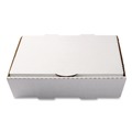 Food Trays, Containers, and Lids | AmerCareRoyal CCBHP13113 10.88 in. x 13 in. x 3 in. Paper Catering Boxes - White (50/Carton) image number 1