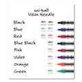 Pens | uni-ball 1734903 VISION Fine 0.7 mm Stick Needle Roller Ball Pen - Black Ink Gray/Clear/Black Barrel (1-Dozen) image number 6