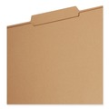 File Folders | Smead 19880 0.75 in. Expansion 2/5-Cut Top Tab 11-pt Kraft Fastener Folders, 2 Fasteners - Legal Size/Kraft (50/Box) image number 2