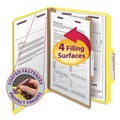 Just Launched | Smead 13734 Pressboard Four-Section Top Tab Classification Folders - Letter, Yellow (10/Box) image number 6