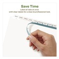 Dividers & Tabs | Avery 11582 11 in. x 8.5 in. 12-Tab Index Maker EcoFriendly Print and Apply Clear Label Dividers - White (5 Sets/Pack) image number 6