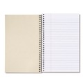 Notebooks & Pads | Universal UNV66410 9.5 in. x 6 in. 3-Subject Medium/College Rule Wirebound Notebook - Black Cover image number 4