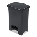 Trash & Waste Bins | Safco 9710BL 4 Gallon Plastic Plastic Step-On Receptacle - Black image number 0