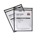 Report Covers & Pocket Folders | C-Line 46912 75 Sheets 9 in. x 12 in. Stitched Shop Ticket Holders - Clear (25/Box) image number 2