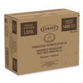 Cups and Lids | Dart 32SL1 Plastic Lids for Foam Cups and Containers Fits 32 oz./44 oz./60 oz. Hot Cups - Translucent (1000/Carton) image number 1