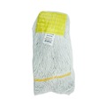  | Boardwalk BWK501WH 5 in. Headband Cotton/Synthetic Super Loop Wet Mop Head - Small, White (12/Carton) image number 2