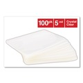 Laminating Supplies | Universal UNV84680 6.5 in. x 4.38 in. 5 mil Laminating Pouches - Gloss Clear (100/Box) image number 3