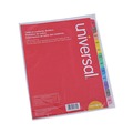 Dividers & Tabs | Universal UNV24810 11 in. x 8.5 in. 12-Tab Jan. to Dec. Deluxe Table of Contents Dividers for Printers - White (1 Set) image number 1