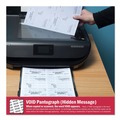 Retail Store Supplies | DocuGard 04541 8.5 in. x 11 in. 24 lbs. Bond Weight Medical Security Papers - Blue (1-Ream) image number 2
