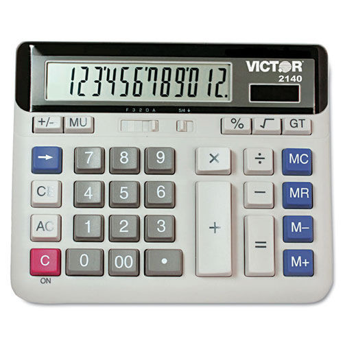 Calculators | Victor 2140 12-Digit LCD Desktop Business Calculator image number 0