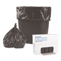 Trash & Waste Bins | Boardwalk H3417RKKR01 4 Gallon 0.35 mil 17 in. x 17 in. Perforated Roll Low-Density Waste Can Liners - Black (50 Bags/Roll, 20 Rolls/Carton) image number 2
