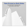 Back to School Sale | Avery 01706 11 x 8.5 Allstate Style Preprinted Legal Exhibit Side 126 to 150 Tab Index Dividers - White (25-Pieces/Set) image number 3