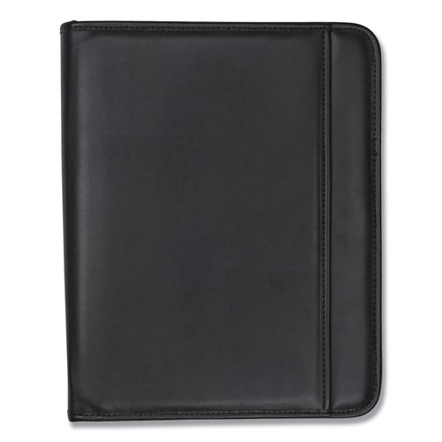 Back to School Sale | Samsill 70820 Professional Zippered Pockets/Slots Writing Pad Holder - Black image number 0