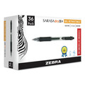 Pens | Zebra 46136 0.7 mm Sarasa Dry Gel X20 Gel Pen - Medium/Black Ink/Clear/Black Barrel (36/Pack) image number 0